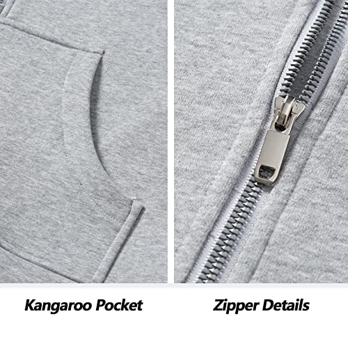 Dragon Fit Women's Half Zippe Sweatshirts High Neck Collar Pullover With Pockets Long Sleeve Crop Tops Thumb Hole Grey #TOP5