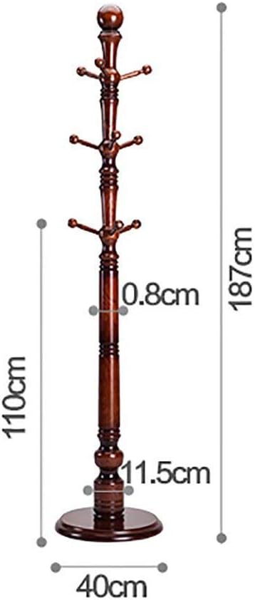 Household Coat Rack European Solid Wood Floor Rack Bedroom Hanger Drying Rack Foyer Home