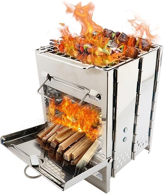 Gas Stove Camping Folding Stove II Lightweight & Portable II Air Cooling System II Restaurant Catering II Grill Camping Accessories II Festivals II Pincnic Trips II Emergency Use (6)-image-29