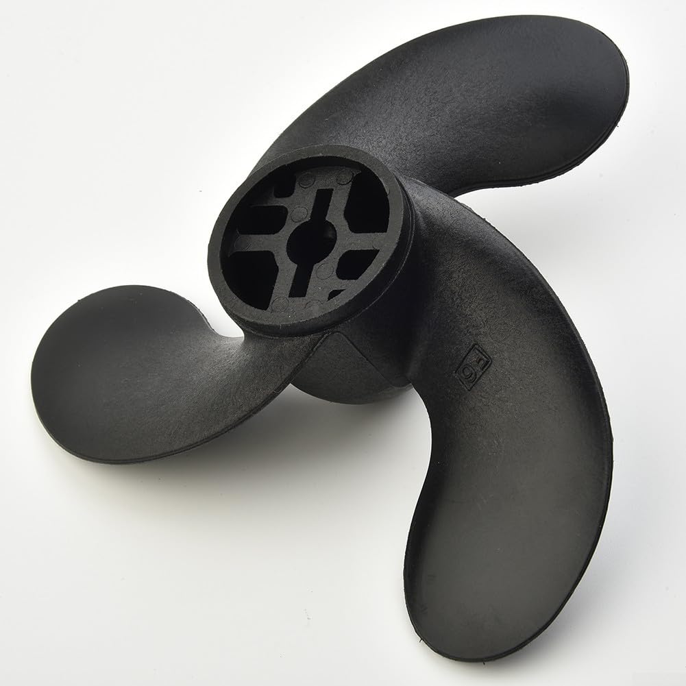 Outboard Propeller for Tohatsu 3.5HP, 2.5HP & For Mercury Marine Boat, High Strength Nylon 3-Blade Prop, 47mm Diameter x 78mm Pitch, Black