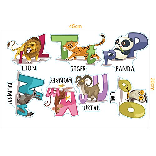 Alfabeto inglese Decalcomania da muro Prima