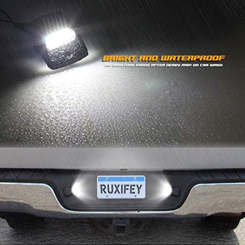 Image of LED License Plate Light Lamp Replacement Compatible with Tacoma 2005 to 2015, Tundra 2000 to 2013, 6000k White