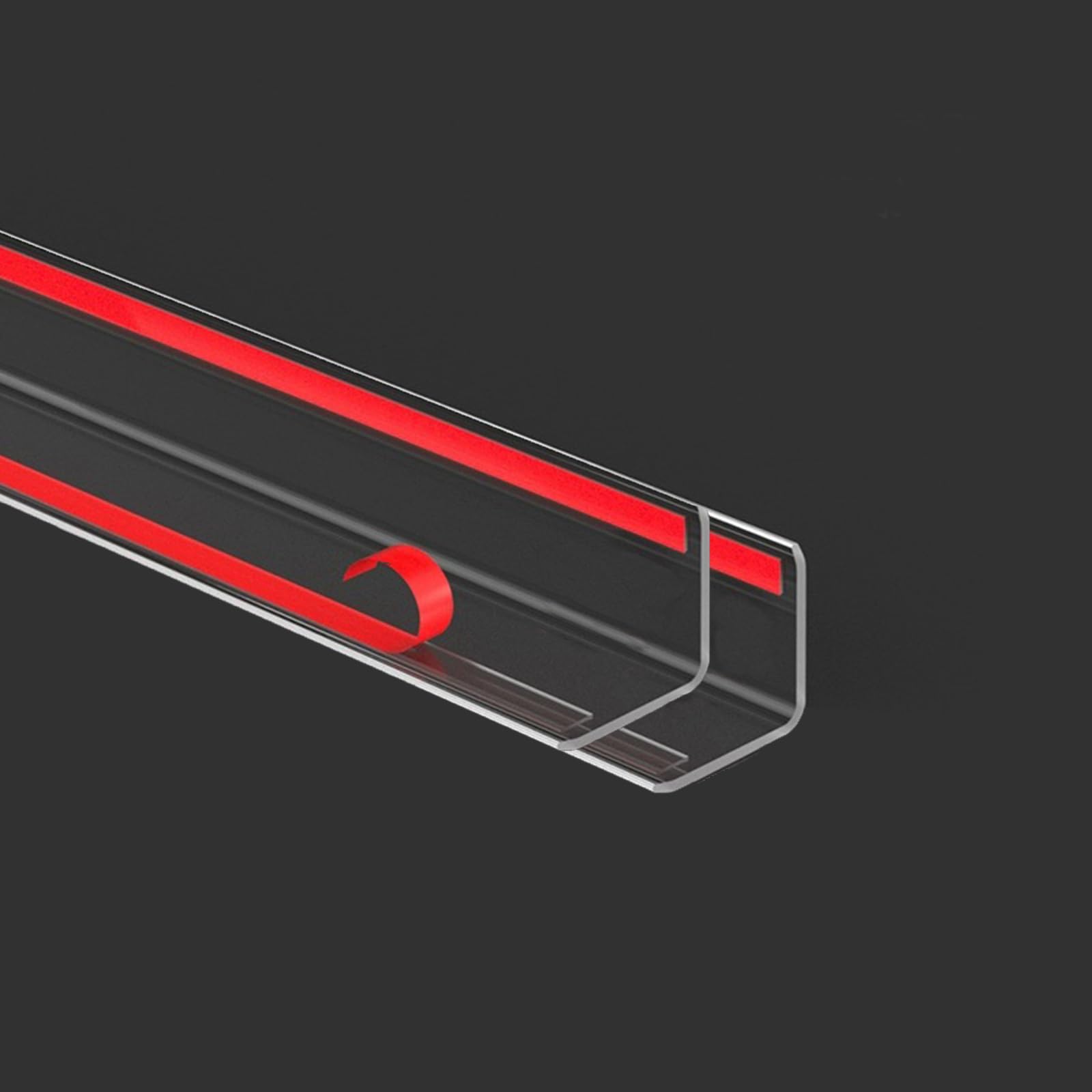 Apoctsddo Clear Wall Corner Protector, 2 PCS Self-Adhesive Corner Protectors for Walls, 1.57" W x 35.4" L, Wall Corner Guard for Baby，Furniture，Door，