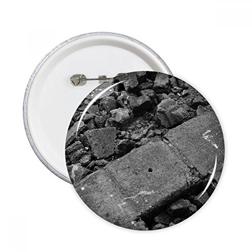 Pins badge rond modélisation photographie avec épingle solide déco vêtement 5 pièces
