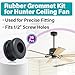 36 Pcs Rubber Grommet Kits for Hunter Ceiling Fan Parts, Ceiling Fan Replacement Parts for Fan Repair, Maintenance, Vibration Reduction and Stable Operation, Black