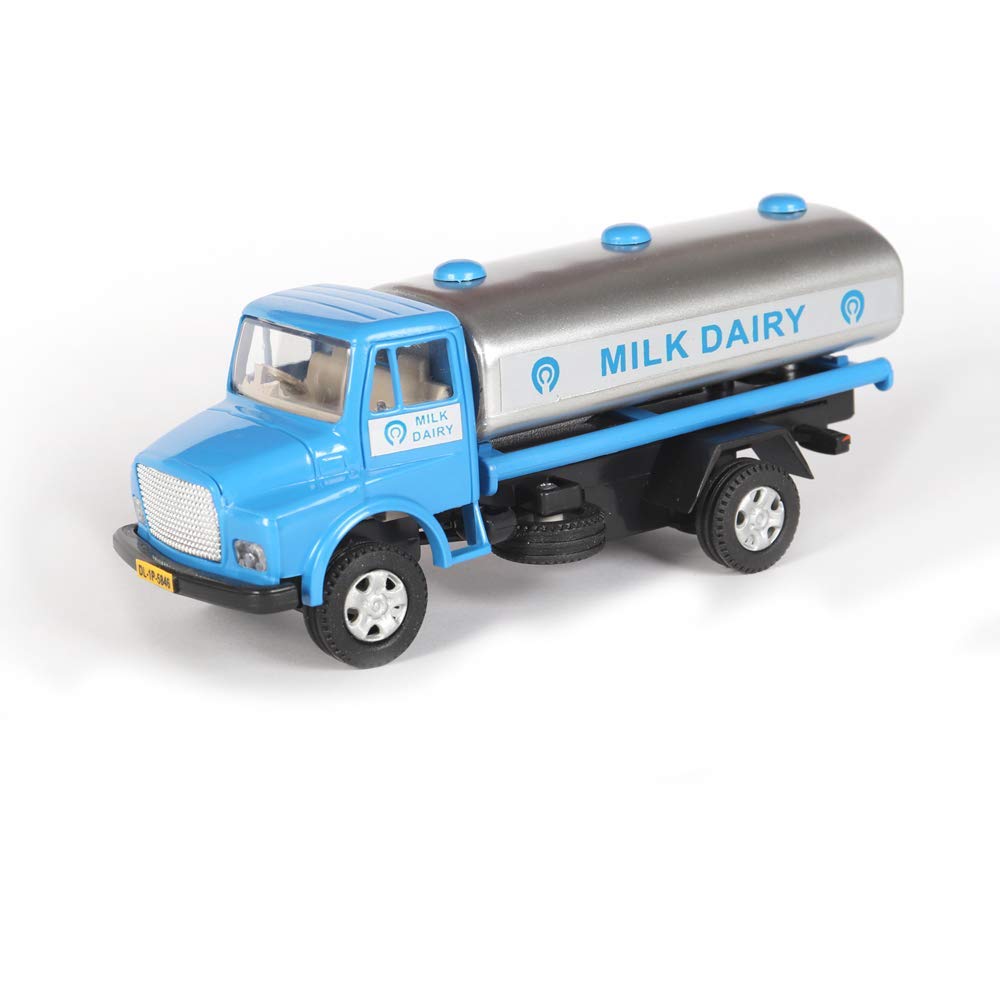 HATELLOToys Car for Kids Pullback car and Bike | Non Battery Operated | Pull Back | Collect All Fast | Best Birthday Gift (Random Color Deliver) Made in India Product. (Milk Dairy Tanker)
