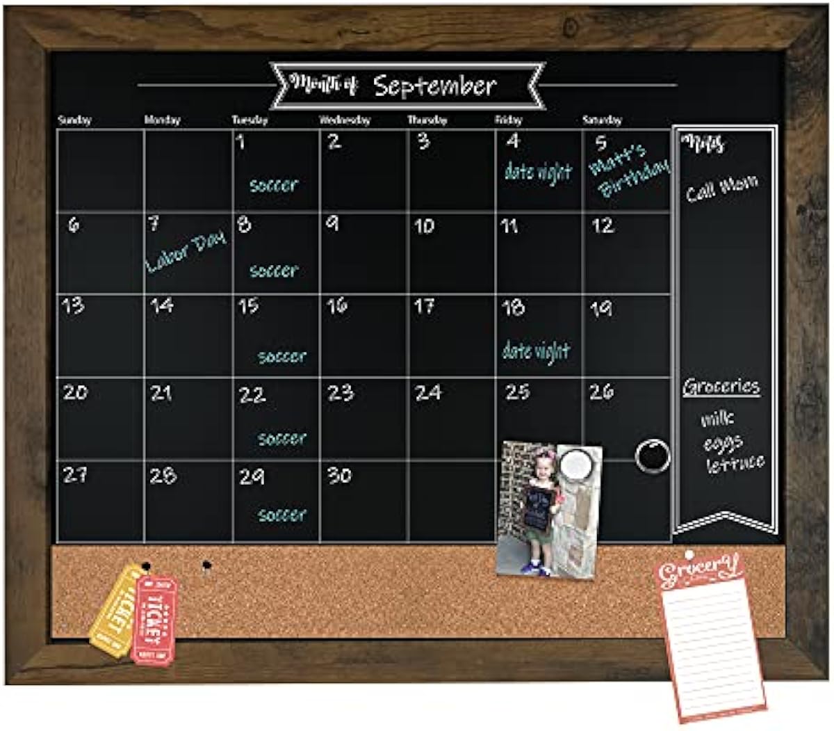 安い お 店 Loddie Doddie 18x24黒板カレンダーと掲示板コンボボード チョークマーカー プッシュピン マグネット付き 黒板 カレンダー コルクボード スペースの整理に最適 安いショップ Littleshopp Com 安い お 店 Loddie Doddie 18x24黒板カレンダーと掲示板コンボボード チョークマーカー プッシュピン マグネット付き 黒板 カレンダー コルクボード スペースの整理に最適 安いショップ Littleshopp Com