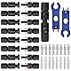 URAQT 8 paar Solar Stecker Set, Solarpanel Stecker IP67 Wasserdicht mit 2 Werkzeug, Solarstecker für PV Kabel MC4 Werkzeu, Ladereglerzubehör Solarstecker Schwarz