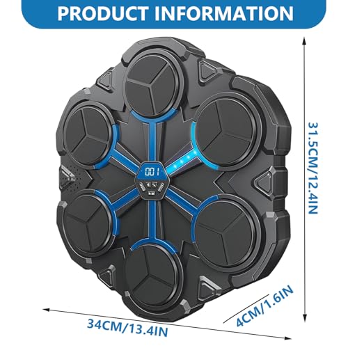 Punching Ball Enfant Mural LED - Solution Boxe Maison Contre l'Écran et le Stress