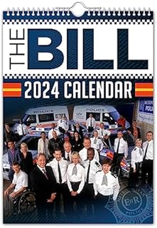 The Calendar King - The Bill 2024 Wall Calendar (A4 Size) // Nostalgic/Back to the Past/Christmas/Birthday/Gift Idea/Present/Novelty/Secret Santa/Year Planner/Office Gift