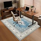 Premium Bürostuhlmatte für Hartholzböden, rutschfester Niedrigflorschutz für Rollstühle, strapazierfähiger Teppichbodenbelag, 80 x 120 cm, ideal für Zuhause und Büro