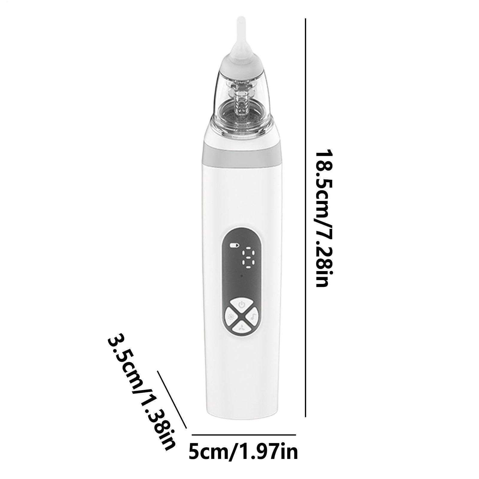 Mouche Bébé Électrique Aspirateur Nasal Rechargeable 3 Niveaux Silicone Buses Silencieux Ergonomique