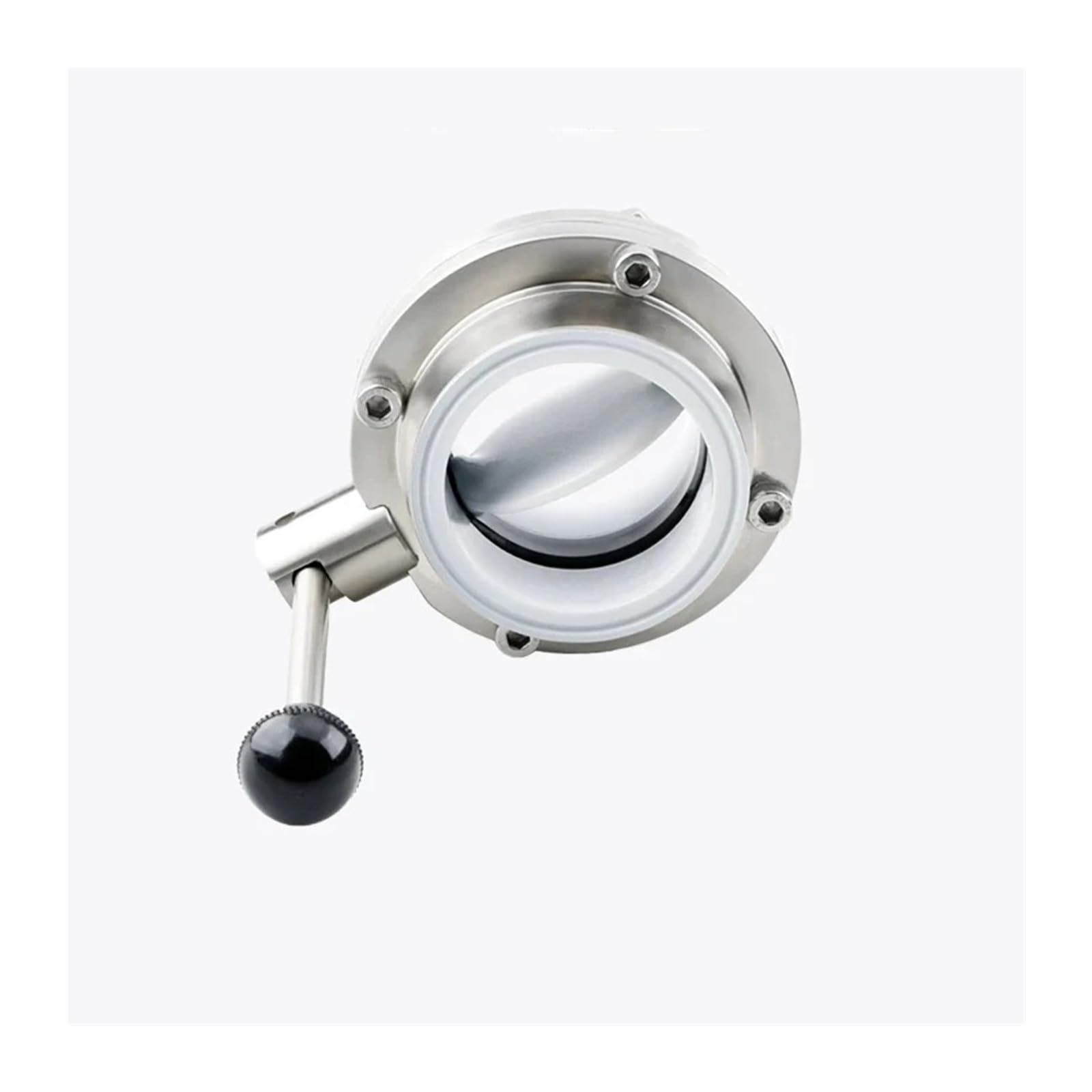 GQSHEIIRU Lined butterfly 304 stainless steel clamp SS304(38mm(TC50.5mm) SS304)
