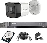 500万画素 防犯カメラセット アナログ 屋内屋外カメラ1~4台 レコーダーHDD1TB込 4chDVR スマホ監視 5MP-SET-4CH(屋外用1台, HDD1TB)