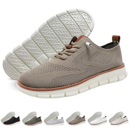 Breeze Shoes for Men Oxfords, Breathable Mesh, Business Casual Shoes,Lightweight Sneakers Walking Shoe