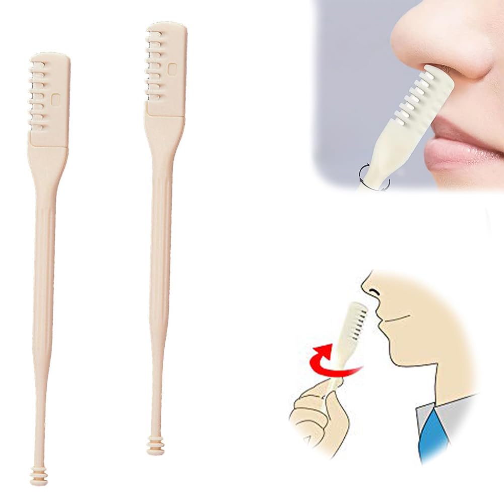 Pivdo 2 Pcs Best Universal Manual Nose Hair Trimmer for Men and Women - Painless Nasal and Ear Hair Remover, Small Trimmer for Men, Ear Cutter Knife, Trimmers Clipper (B0D8PQTBSV) Amazon Price History, Amazon Price Tracker