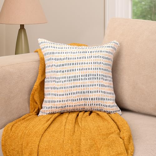Image of Wakefit Printed Cushion Cover | 16X16 inch | Set of 5 | Multicolour Throw Pillow Covers | Machine Washable | Pattern Dust