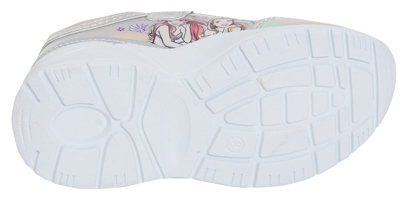 Disney Principessa Ragazze Formatori Olografico Argento Scarpe Sportive Bambini Scarpe Da Corsa Scarpe Da Ginnastica Ariel Rapunzel