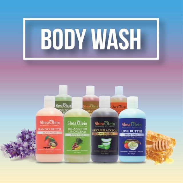 Shea Olein Naturally Essential SEA MOSS HERBAL Body Wash With Hibiscus Oil & Vitamin C 12 oz image 3