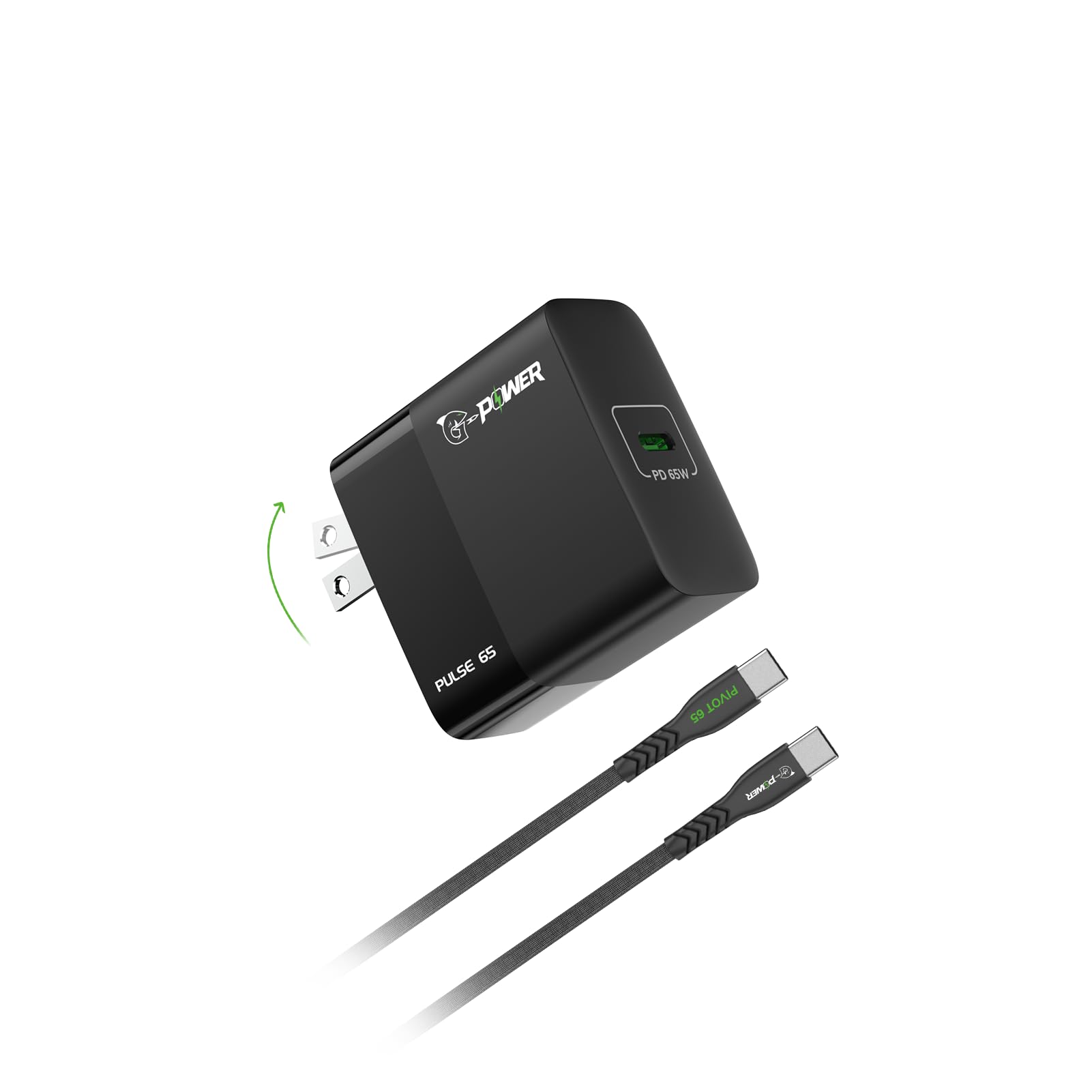 USB C Charger 65W, PD 3.0/PPS Fast Charging Block,Foldable Wall Charger for MacBook Pro/Air,for iPhone 16/15/14 Series, Samsung Galaxy, Google Pixel,and More