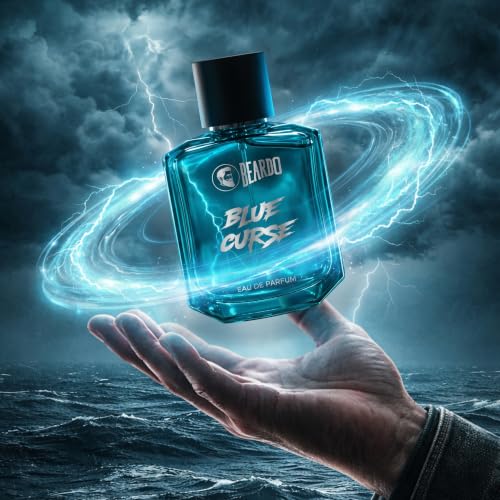 Image of BEARDO Blue Curse Perfume for Men,50ml | Long Lasting Fragrance | Eau De Parfum for Man | Bold & Irresistible Fragrance | Premium Perfume | Perfume for Man | Gift for Men | Gift for boyfriend