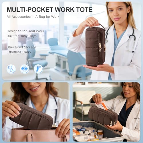Image of Trunab Stethoscope Case Compatible with 3M Littmann /MDF /ADC, Chocolate