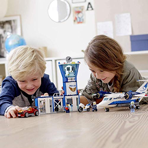 City Sky Police Air Base 60210 Bauset, Neu 2019 (529 Teile) - Lego - Immagine 3