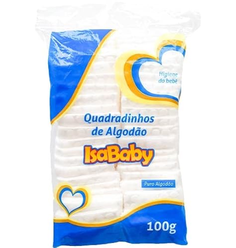ISABABY Algodão Quadradinhos Branco Isababy 100 G
