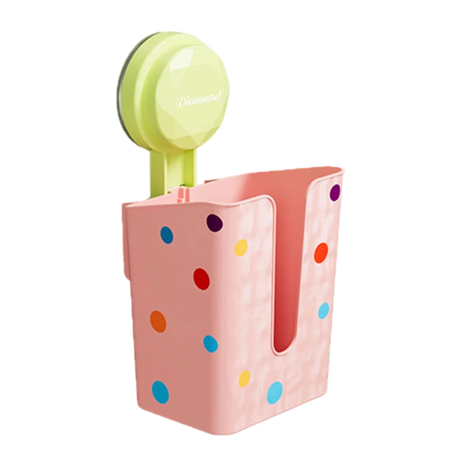 Nucelit Multipurpose Suction Mounted Container for Facials Tissues Wet Organiser Bathroom Essential Suction Cup Wet Holder