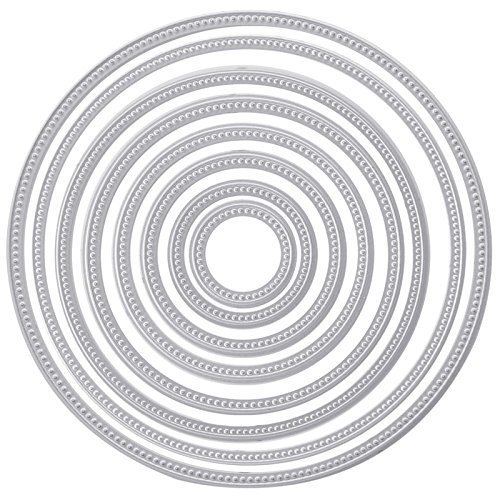 Hunulu Circle Round Metal Dies Stencils Cutting DIY Scrapbooking Embossing Decor Craft