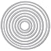 Hunulu Circle Round Metal Dies Stencils Cutting DIY Scrapbooking Embossing Decor Craft