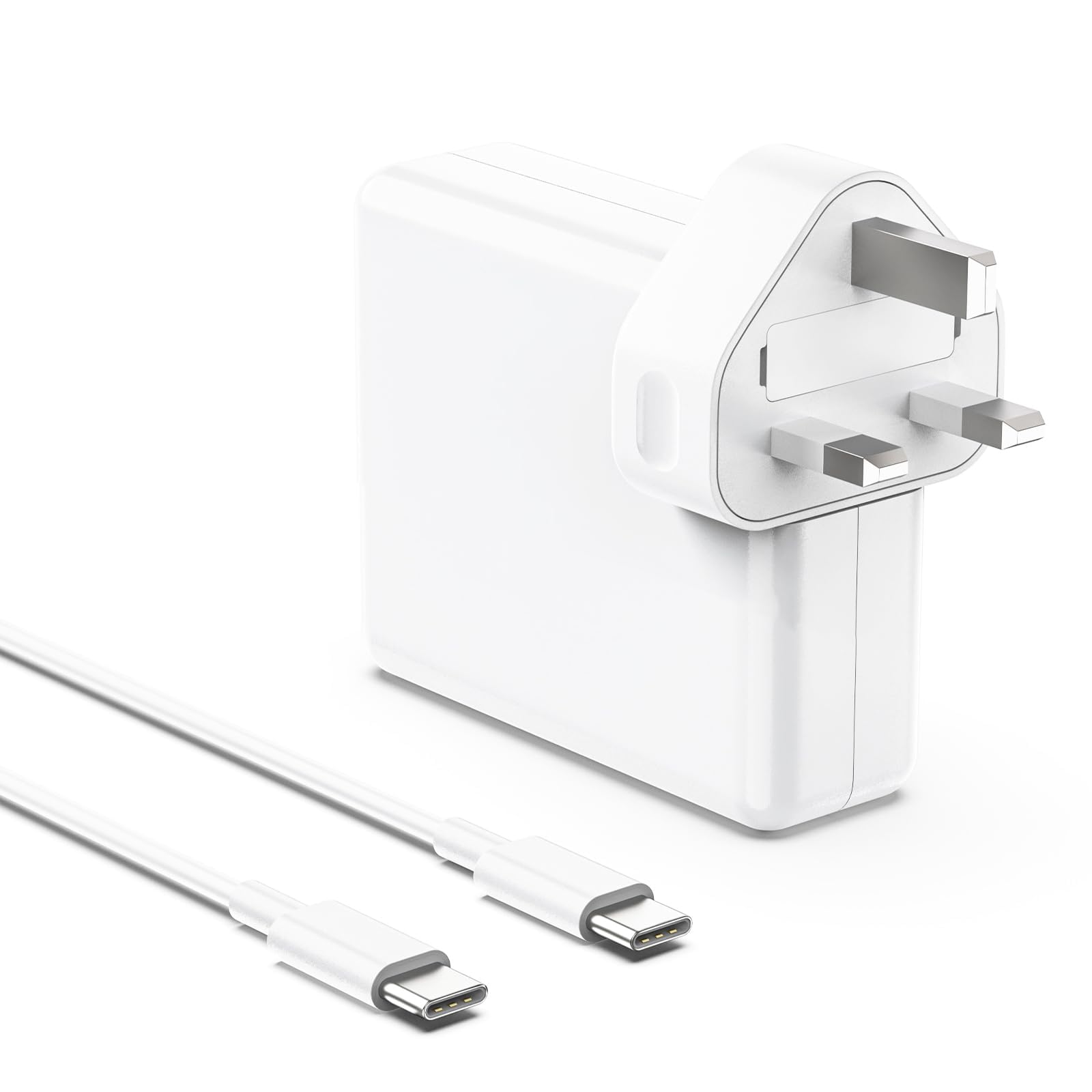 61W USB C Charger Compatible with Macbook Pro/Air 13 inch M1 M2 M3 M4 M5 iPad Pro 12.9/11 inch iPhone 17 Air 16 Pro Max 15 14 13 12 11 Series and More Type C Power Adapter