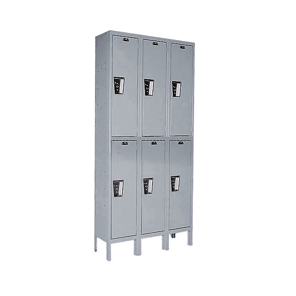 HALLOWELL Maintenance-Free Quiet Lockers - Gray