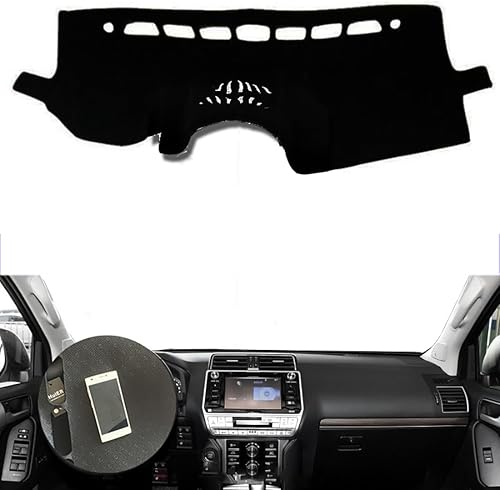 MadLoN Fit for Toyota Land Cruiser Prado J150 2010-2018 LHD,Car Dashboard Cover,Anti-Scratch Dash Cover,Interior Dash Covers,Black Durable