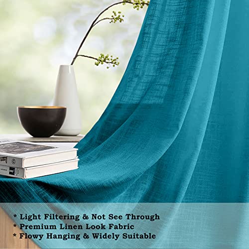 Image of HOMEMONDE Sheer Curtains for Living Room, Bed Room - Transparent Curtain Home Decor