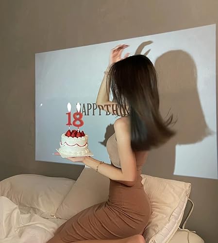 Miniatura 6 de Velas rojas de cumpleaños del número 7 de 2.75 pulgadas, decoración y celebración de cupcakes de feliz cumpleaños para adultosniños (2.75 pulgadas,