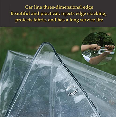 Lona transparente impermeable resistente al desgarro con vinilo 100% estanco 6