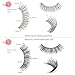 Goldrose Beauty 50 Pairs 5 styles Lashes Pack False Eyelashes Natural Look Wispies,Handmade Fake Eyelashes Extension,Fashion Thick Soft,Can be Reusabled,with a Free Stainless Steel Eyelash Tweezers