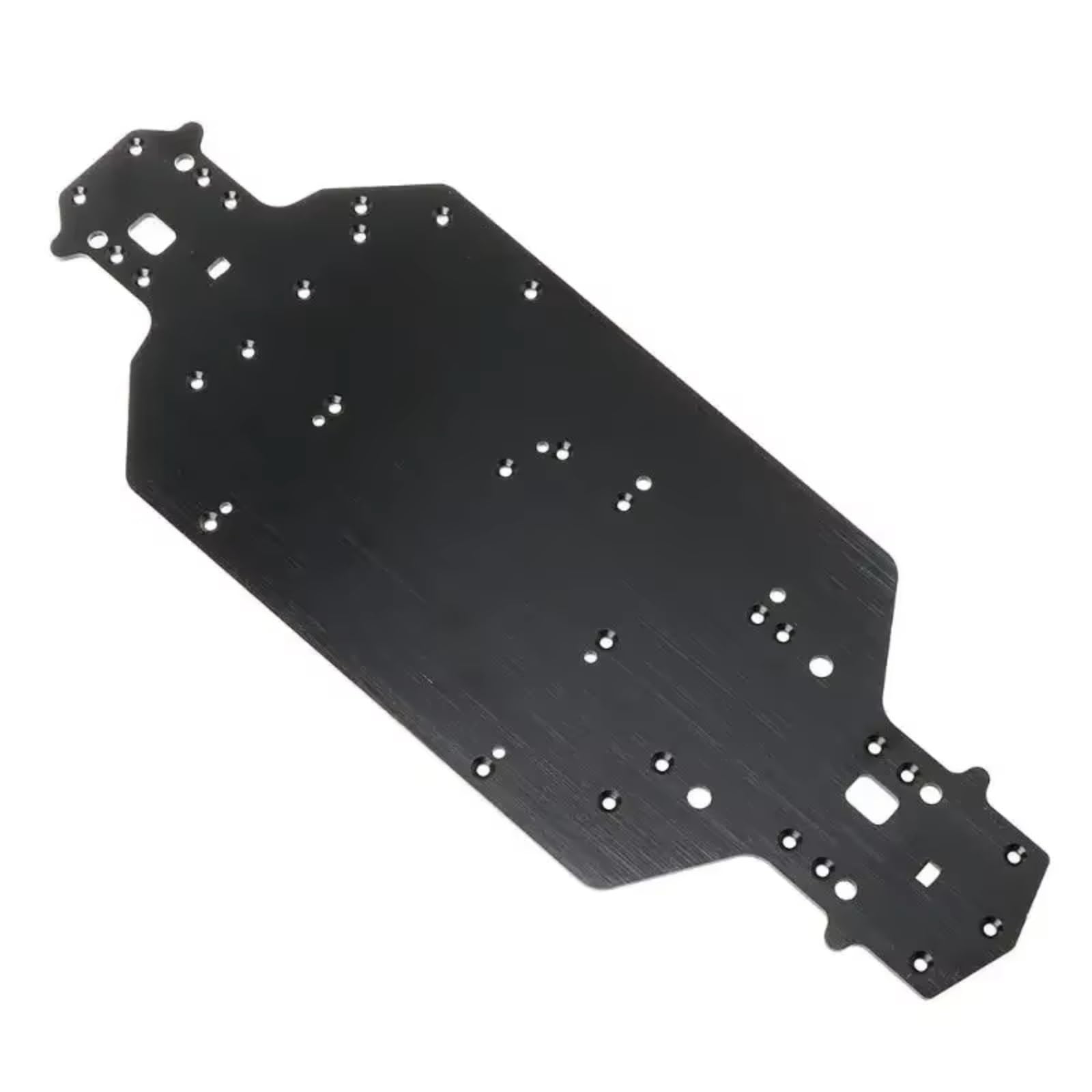 RC Marco Chasis Para HSP 94107 94170 94118 94111 04001 03601 1/10 Chasis Aleación Aluminio Coche RC Repuesto Mejora Para Buggy Y Monster Truck(Black)
