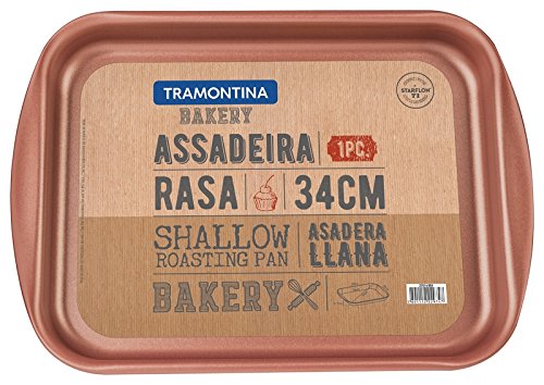 Assadeira Rasa Tramontina Bakery Tramontina Cinza