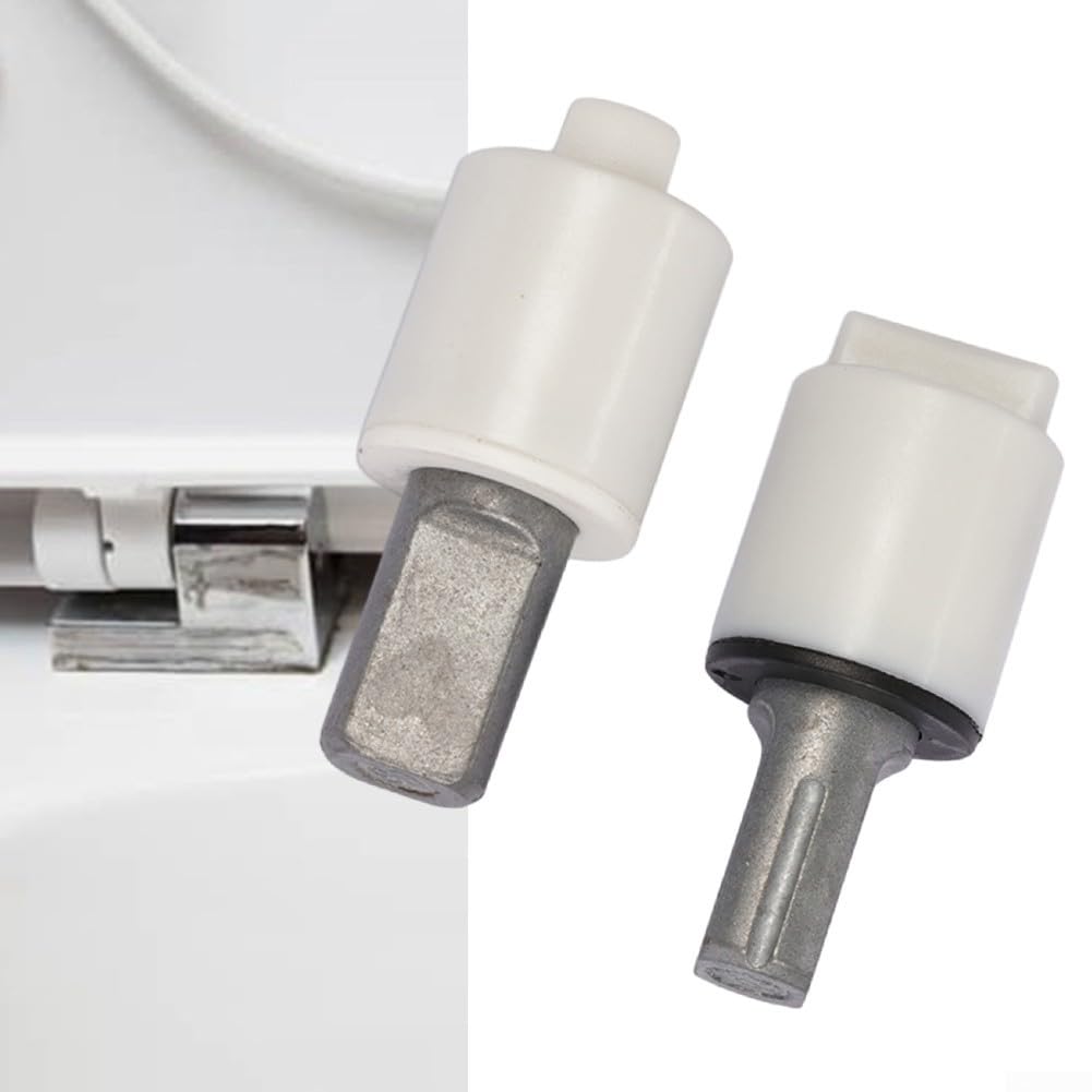 2PCS Toilet Lid Plastic Descent Damper, Toilet Seat Rotary Hydraulic Soft Close Damper Hinge, Bathroom Toilet Silent Descent Connector - Image 4