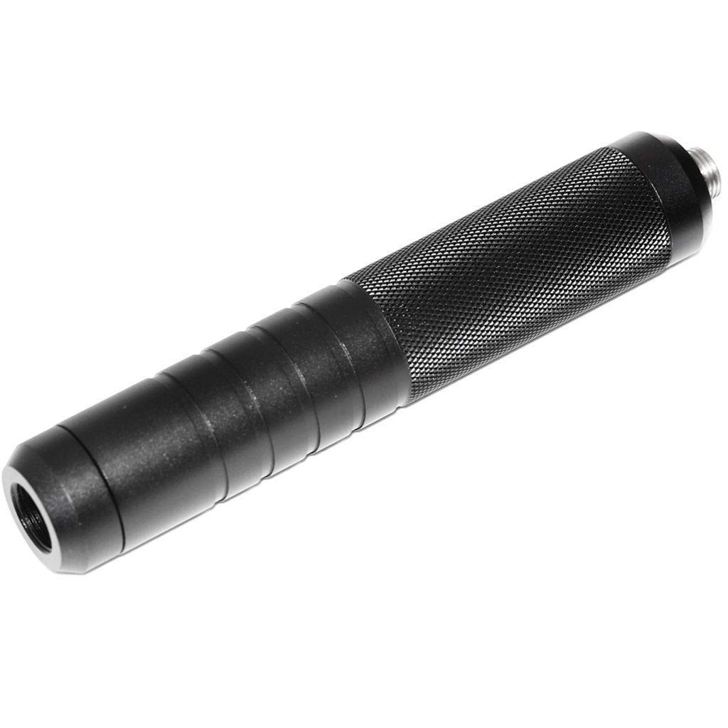 Airsoft Softair 5.75" Zoll 146mm Schalldämpfer Laufverlängerungsrohr Suppressor Silencer Barrel Extension Tube -14mm CCW / +14mm CW mit +11mm CW / -14mm CCW Adapter Schwarz