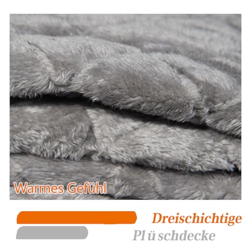 LPRYAO Rollstuhl Decke | Winter Dreilagige Verdickte Warme Erwachsene Rollstuhldecke Beindecke Kniedecke | Decke für Rollstuhlfahrer | Universelle Passform für Rollstühle (Hellgrau, 44.1 * 49.2inch)