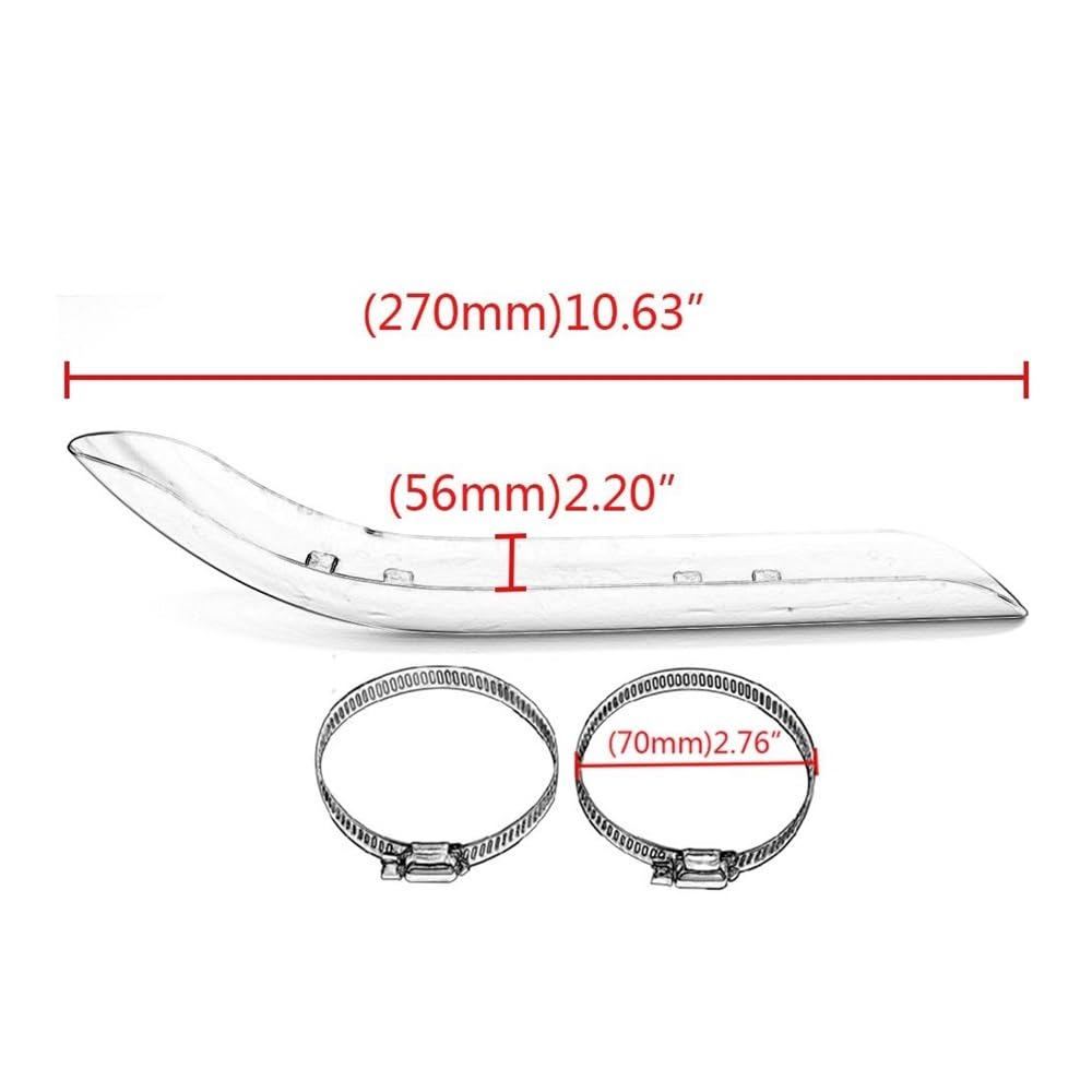 per Chopper per Cruiser Moto Universale Scudo Termico Curva Marmitta Tubo di Scarico Protezione Protettiva