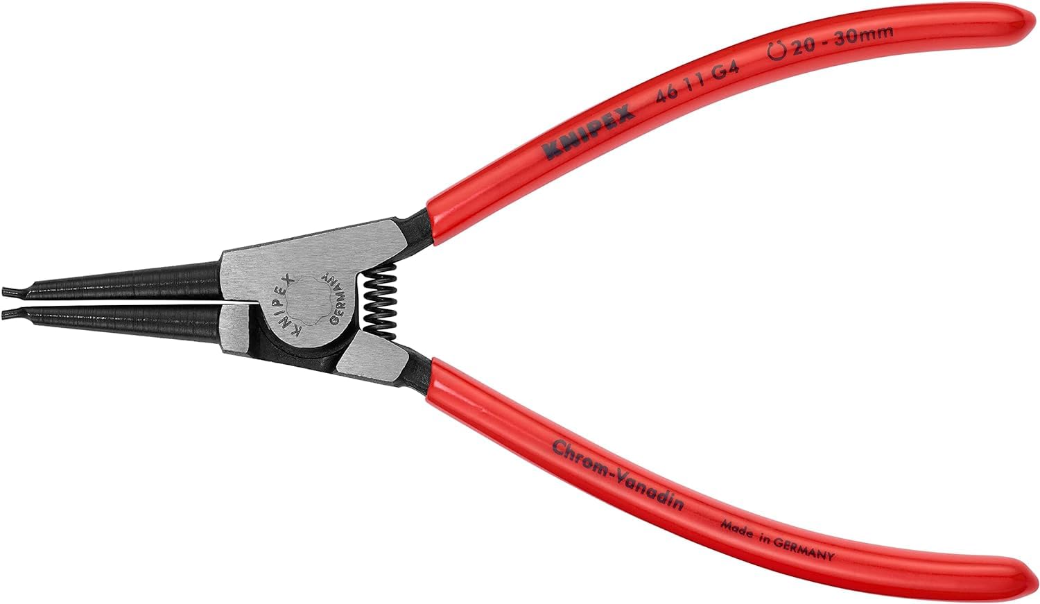 KNIPEX Circlip Pliers for Grip Rings on Shafts with Plastic Coating 180 mm, 46 11 G4, Multi Color, 180 mm / diameter 20-30 mm - Image 3
