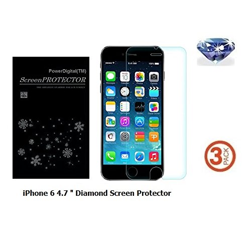 PowerDigital(TM) Diamond Sparkling Glitter Screen Protector for iPhone 6 4.7