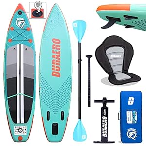 Tabla Paddle Surf Hinchable, Stand Up Paddle Board Tabla de Surf Premium con Asiento de Kayak, Soporte para cámara, Remo Doble y Juego Completo de Accesorios, 305x76x15cm, hasta 130kg, 330x76x15cm, hasta 150kg