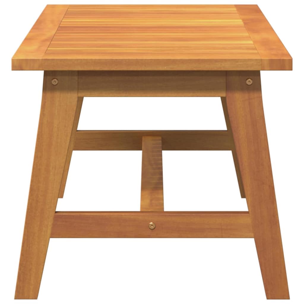 Tavolino da salotto in legno massello di acacia oliato naturale