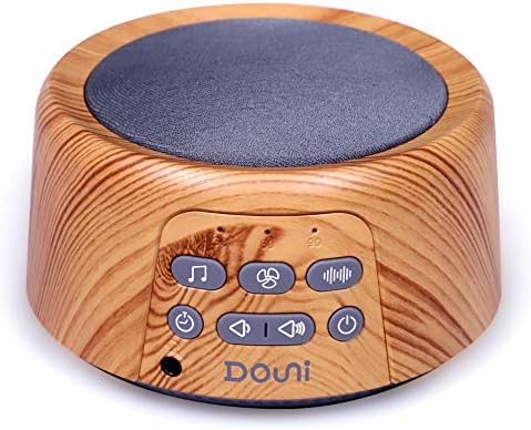 Douni Sleep Sound Machine - White Noise Machine with Soothing Sounds Timer & Memory Function for Sleeping & Relaxation,Sleep Therapy for Kid, Adult, Nursery, Home,Office,Travel.Wood Grain
