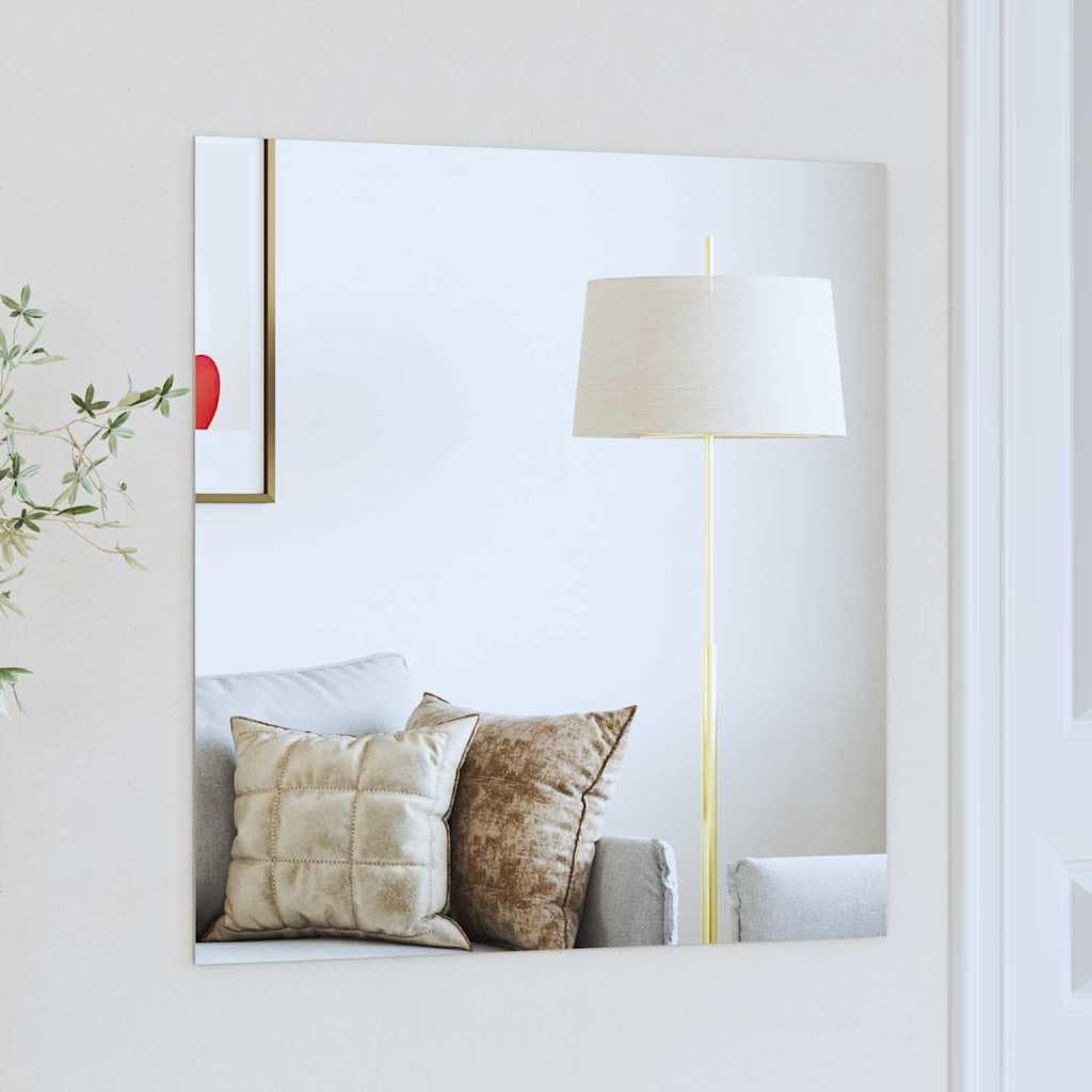 vidaXL Miroir Mural Carré 60 x 60 cm Verre trempé